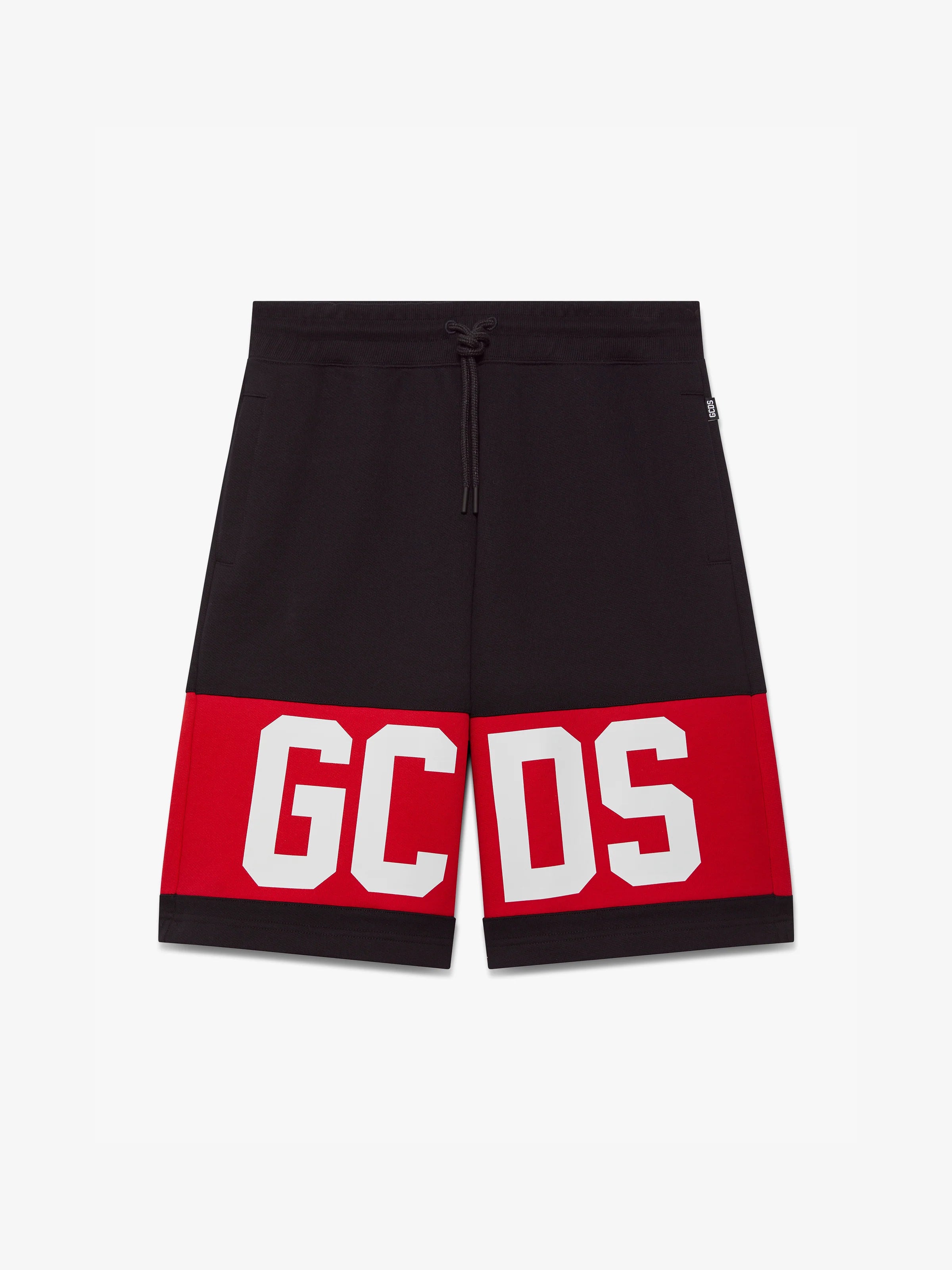 Pantaloncino Band Logo, Rosso/Nero - GCDS